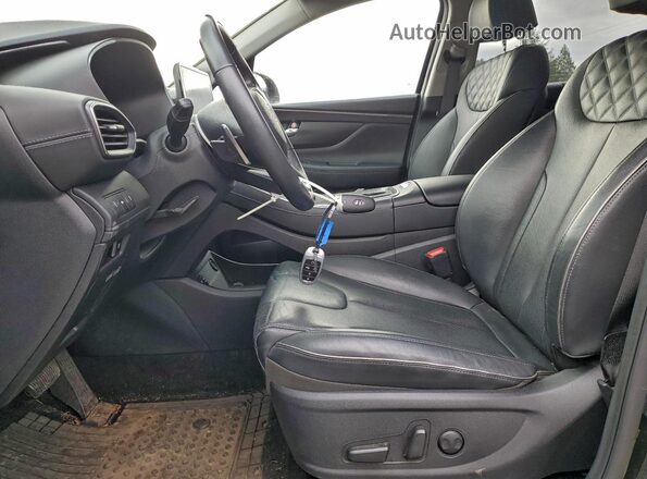 KM8S3DA18MU011952 2021 HYUNDAI SANTA Black წინა სალონის ხედი