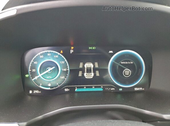 KM8S3DA18MU011952 2021 HYUNDAI SANTA Black ხელსაწყოთა პანელის ხედი
