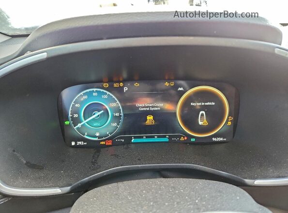 KM8S3DA19NU030673 2022 HYUNDAI SANTA Black Instrument cluster view