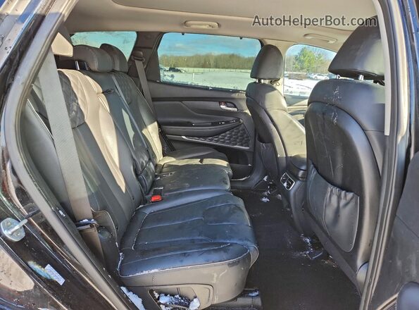 KM8S3DA19NU030673 2022 HYUNDAI SANTA Black Rear interior view