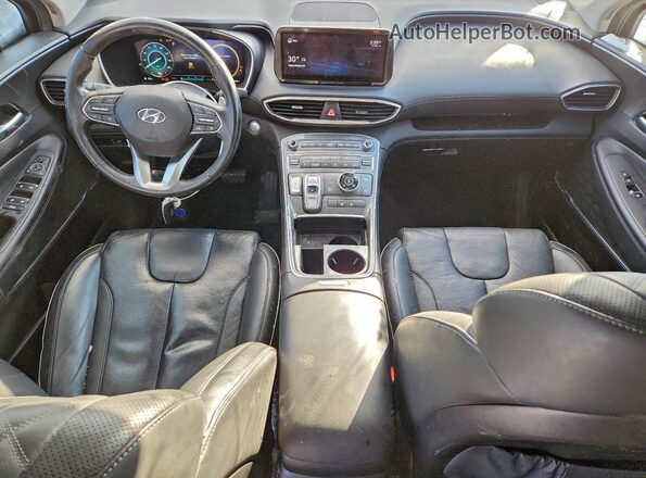 KM8S3DA19NU030673 2022 HYUNDAI SANTA Black Dashboard view