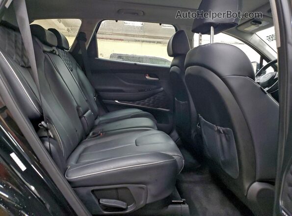 KM8S5DA13NU016651 2022 HYUNDAI SANTA Black Widok wnętrza z tyłu