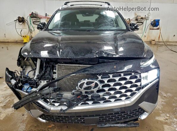 KM8S5DA13NU016651 2022 HYUNDAI SANTA Black Widok z przodu