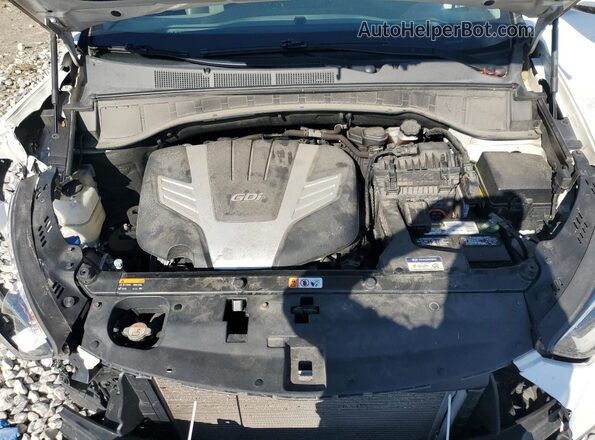 KM8SN4HF3JU280433 2018 HYUNDAI SANTA Белый 