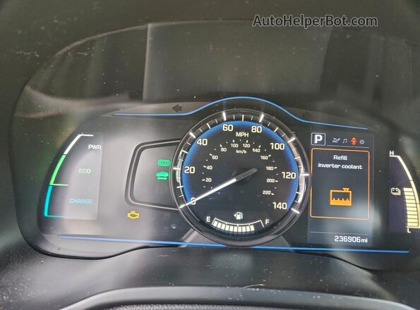 KMHC65LC0HU039766 2017 HYUNDAI IONIQ Белый 