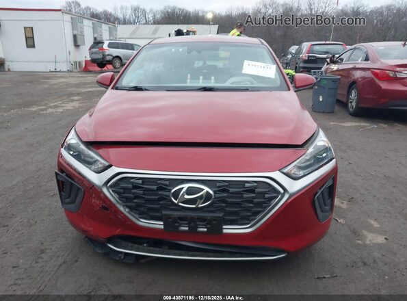 KMHC65LC0LU206992 2020 HYUNDAI IONIQ HYBRID Красный Вид щитка приборов
