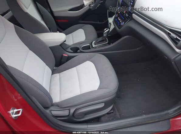 KMHC65LC0LU206992 2020 HYUNDAI IONIQ HYBRID Красный Вид салона спереди