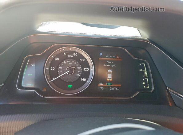 KMHC65LC0NU273272 2022 HYUNDAI IONIQ Black Instrument cluster view