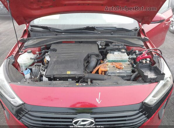 KMHC65LC1KU137180 2019 HYUNDAI IONIQ HYBRID Red Հետևի տեսք
