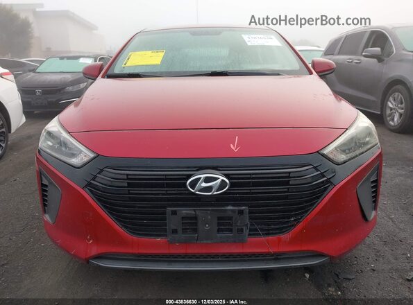KMHC65LC1KU137180 2019 HYUNDAI IONIQ HYBRID Red Սարքավորումների վահանակի տեսք