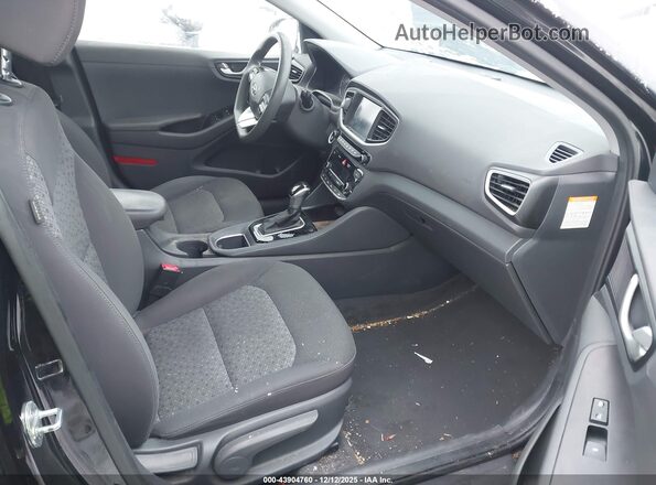 KMHC65LC1KU179204 2019 HYUNDAI IONIQ HYBRID Black Widok wnętrza z przodu