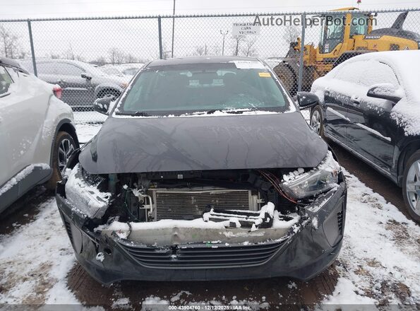 KMHC65LC1KU179204 2019 HYUNDAI IONIQ HYBRID Black Widok wnętrza z tyłu