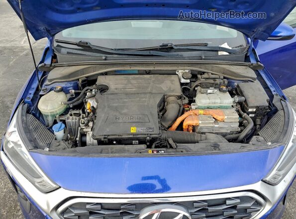 KMHC65LC3LU215802 2020 HYUNDAI IONIQ Синий Вид задней части салона