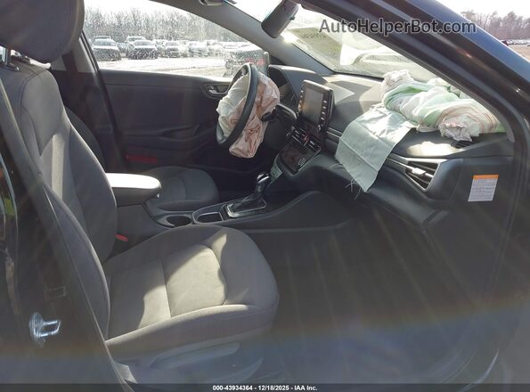 KMHC65LC5LU186447 2020 HYUNDAI IONIQ HYBRID Black წინა სალონის ხედი