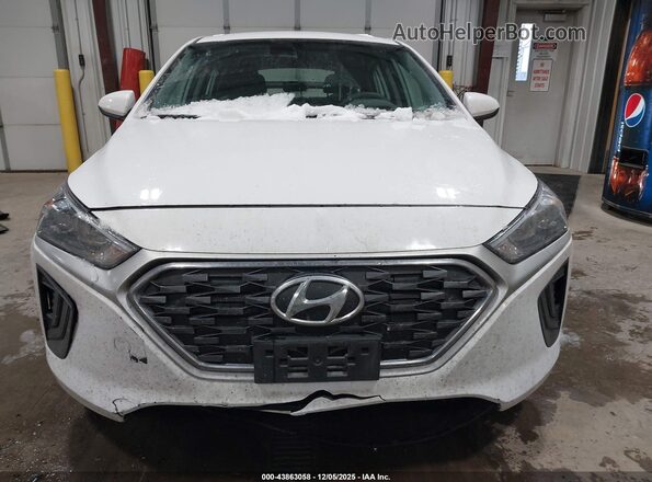 KMHC65LC5NU284834 2022 HYUNDAI IONIQ HYBRID White Առջևի վահանակի տեսք