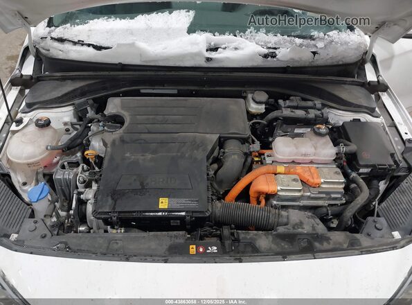 KMHC65LC5NU284834 2022 HYUNDAI IONIQ HYBRID White Հետևի տեսք
