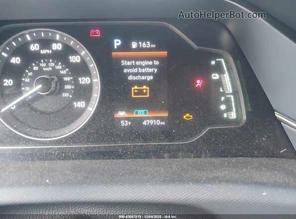 KMHC65LC8MU252748 2021 HYUNDAI IONIQ HYBRID Blue Vista de los asientos traseros