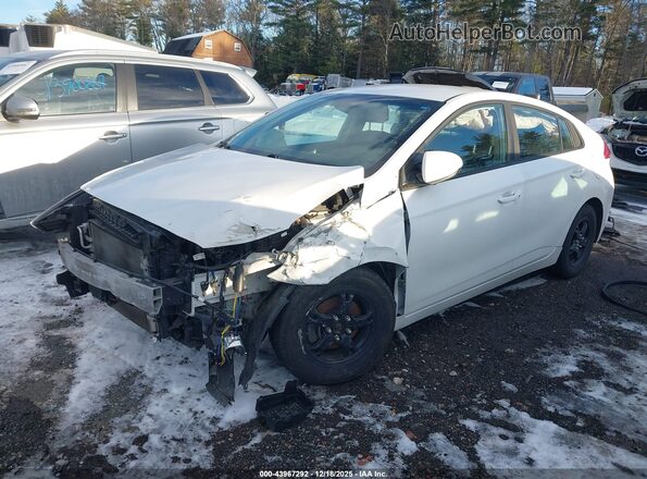 KMHC65LC9KU164658 2019 HYUNDAI IONIQ HYBRID White ხელსაწყოთა პანელის ხედი