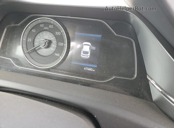 KMHC65LD5LU189261 2020 HYUNDAI IONIQ Blue Սարքավորումների վահանակի տեսք