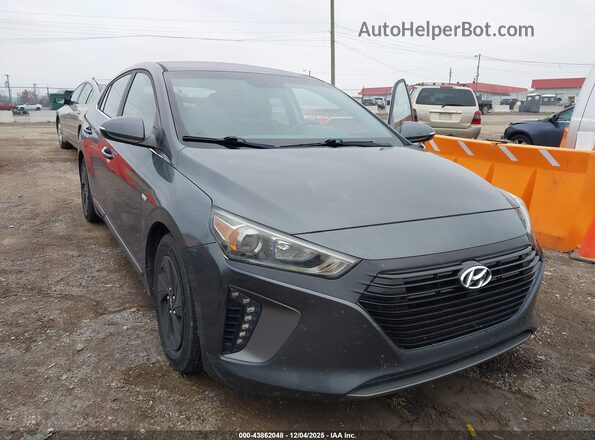 KMHC75LC0HU035357 2017 HYUNDAI IONIQ HYBRID Gray Вид спереду
