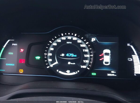 KMHC75LC0HU035634 2017 HYUNDAI IONIQ HYBRID White უკანა სავარძლების ხედი