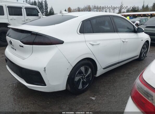 KMHC75LC0HU035634 2017 HYUNDAI IONIQ HYBRID White უკანა მარჯვენა
