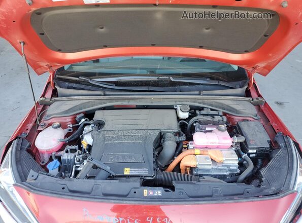 KMHC75LC1NU275870 2022 HYUNDAI IONIQ Red Սալոնի հետևի տեսք