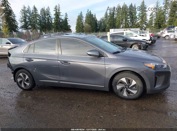 KMHC75LC2KU114696 2019 HYUNDAI IONIQ HYBRID Gray Սալոնի 360 աստիճան տեսք