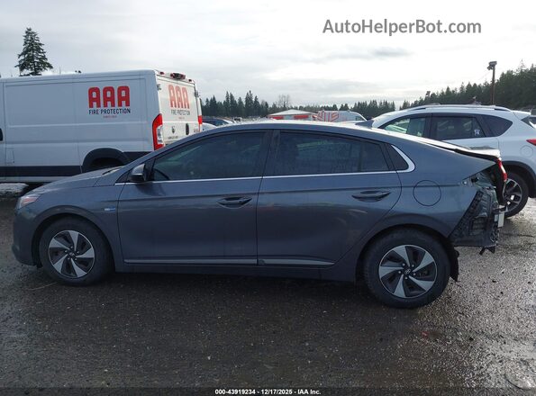 KMHC75LC2KU114696 2019 HYUNDAI IONIQ HYBRID Gray 