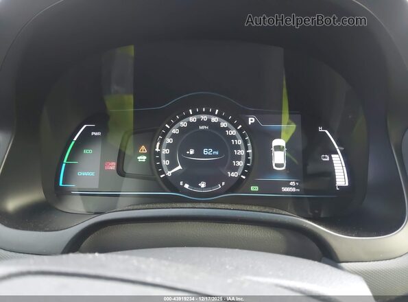 KMHC75LC2KU114696 2019 HYUNDAI IONIQ HYBRID Gray Հետևի նստատեղերի տեսք