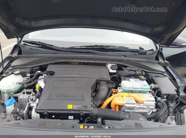 KMHC75LC6KU105905 2019 HYUNDAI IONIQ HYBRID Black Вид ззаду