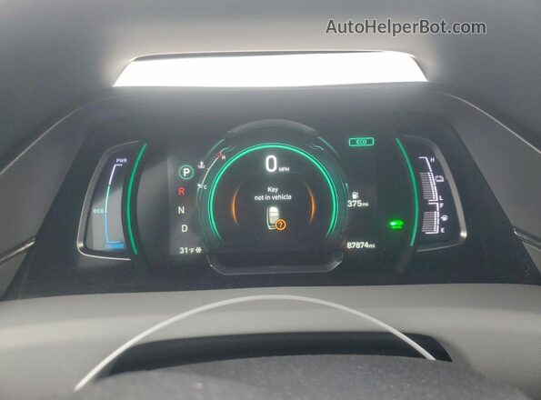 KMHC75LC6LU205732 2020 HYUNDAI IONIQ Silver Vista del cuadro de instrumentos
