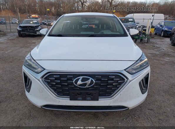 KMHC75LC8NU273484 2022 HYUNDAI IONIQ HYBRID White Вид щитка приладів