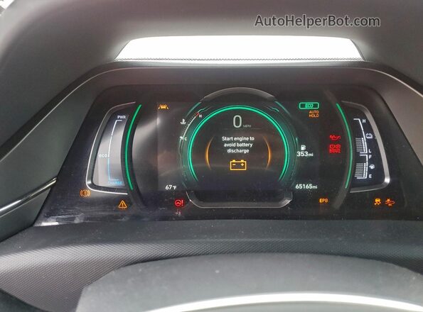 KMHC75LCXMU255695 2021 HYUNDAI IONIQ Red Vista del cuadro de instrumentos