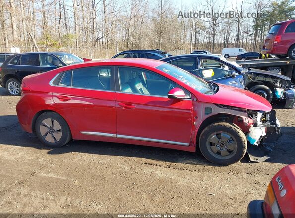 KMHC75LCXNU285586 2022 HYUNDAI IONIQ HYBRID Red Вид задньої частини салону