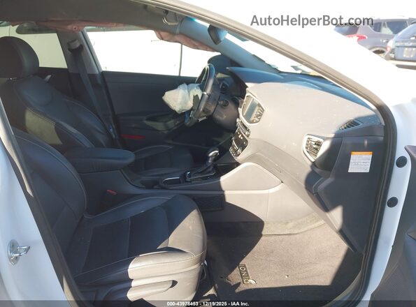KMHC75LD0KU125625 2019 HYUNDAI IONIQ PLUG-IN HYBRID White Вид салону спереду