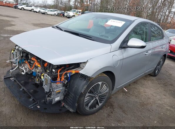 KMHC75LD3NU282702 2022 HYUNDAI IONIQ PLUG-IN HYBRID Gray Առջևի ձախ երեք քառորդ տեսարան