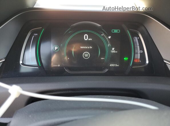 KMHC75LJ4MU081752 2021 HYUNDAI IONIQ Black ხელსაწყოთა პანელის ხედი