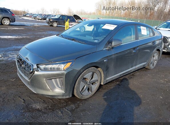 KMHC85LC1LU242183 2020 HYUNDAI IONIQ HYBRID Gray წინა მარცხენა ხედი სამი მეოთხედიდან