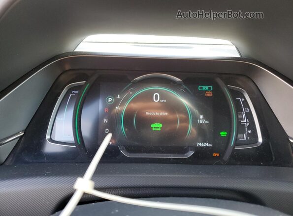 KMHC85LC4LU231985 2020 HYUNDAI IONIQ White Vista del cuadro de instrumentos