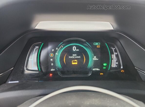 KMHC85LC7NU282772 2022 HYUNDAI IONIQ Red Вид щитка приладів