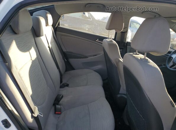KMHCT4AE6GU132619 2016 HYUNDAI ACCENT White Вид задніх сидінь