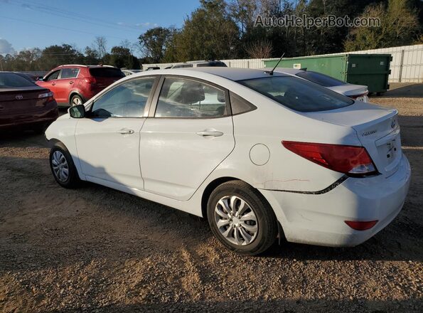 KMHCT4AE6GU132619 2016 HYUNDAI ACCENT White Задня ліва чверть