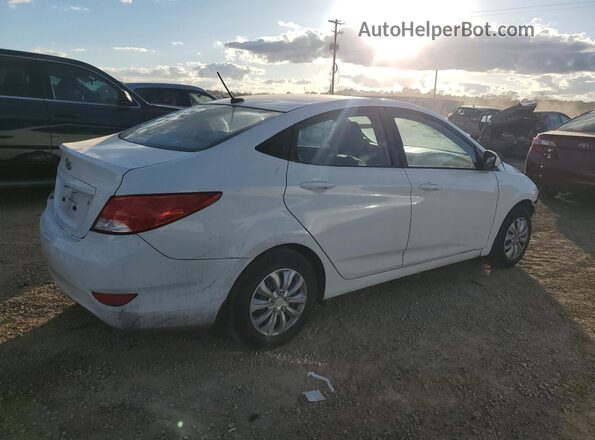 KMHCT4AE6GU132619 2016 HYUNDAI ACCENT White Задня права чверть