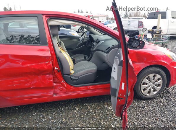 KMHCT5AE0GU240109 2016 HYUNDAI ACCENT Красный Вид салона спереди