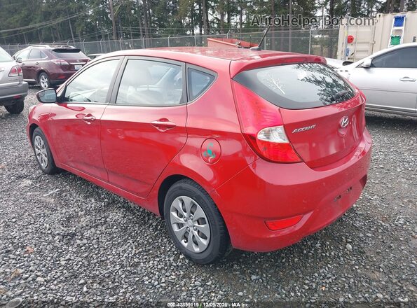 KMHCT5AE0GU240109 2016 HYUNDAI ACCENT Красный Задняя левая четверть