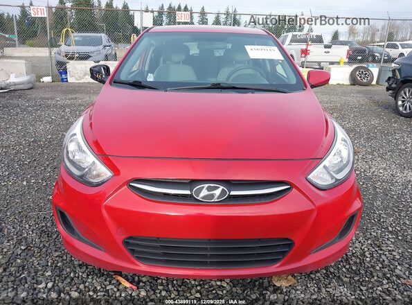 KMHCT5AE0GU240109 2016 HYUNDAI ACCENT Красный Вид щитка приборов