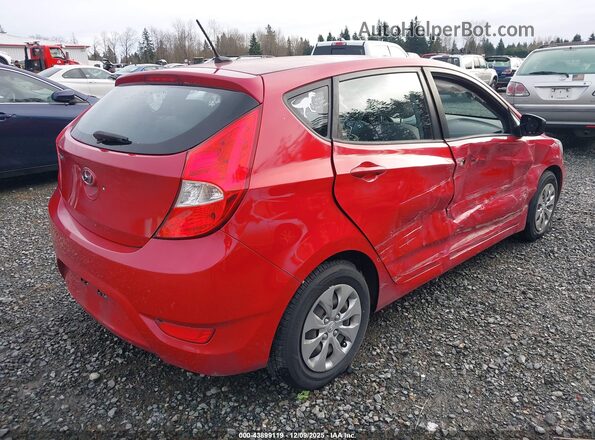 KMHCT5AE0GU240109 2016 HYUNDAI ACCENT Красный Задняя правая четверть