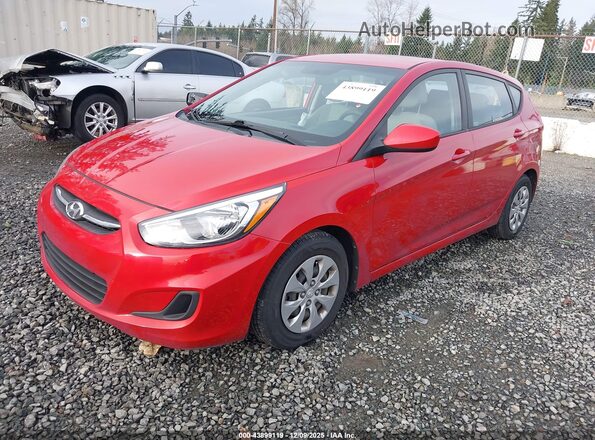 KMHCT5AE0GU240109 2016 HYUNDAI ACCENT Красный Передняя левая четверть