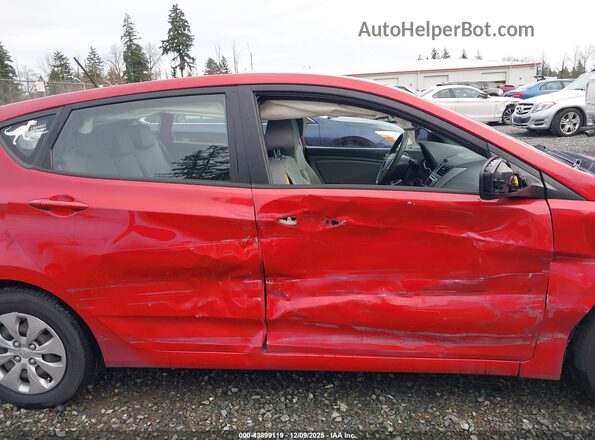 KMHCT5AE0GU240109 2016 HYUNDAI ACCENT Красный Вид спереди